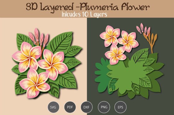 3D Layered Plumeria Flower Review