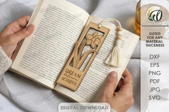 Floral Bookmark Laser Cut Review for Real Embroidery