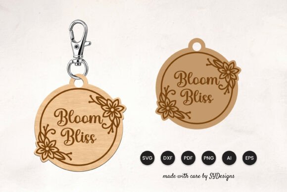 Floral Keychain Laser Cut SVG Review