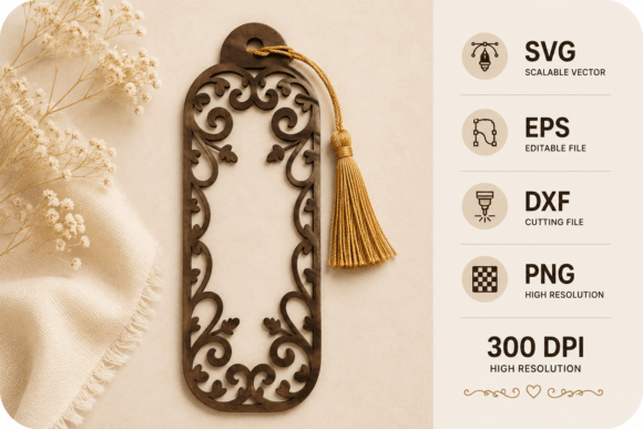 Floral Laser Cut Bookmark SVG Review