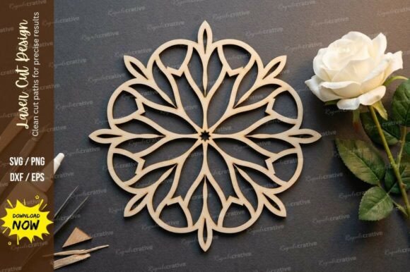 Floral Mandala Laser Cut SVG Review for Real Embroidery