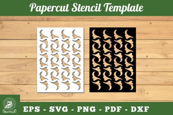 Floral Pattern Papercut Stencil SVG 3 Review