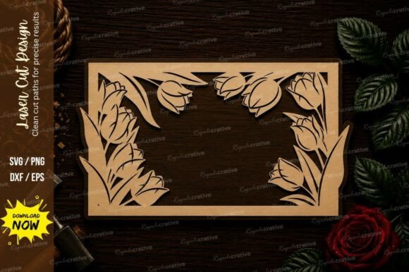 Floral Rectangle Sign Frame Laser Cut SV Review