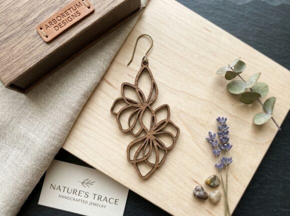 Floral Wooden Earring Review for Real Projects
