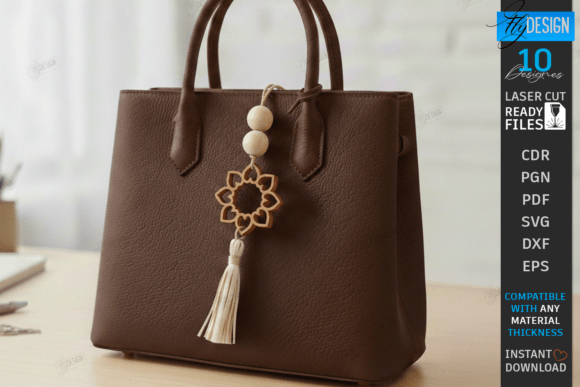 Flower Bag Tag Laser Cut Macrame SVG Review
