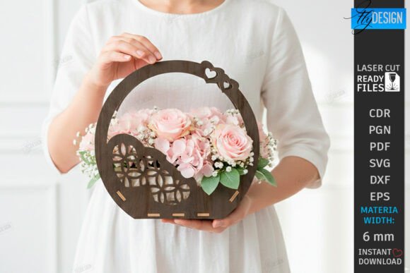 Flowers Basket Laser Cut Gift Basket Review