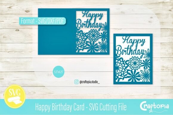 Happy Birthday Card – SVG Cutting File
