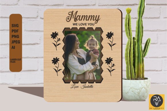 Mothers Day Photo Frame Laser Cut File Review